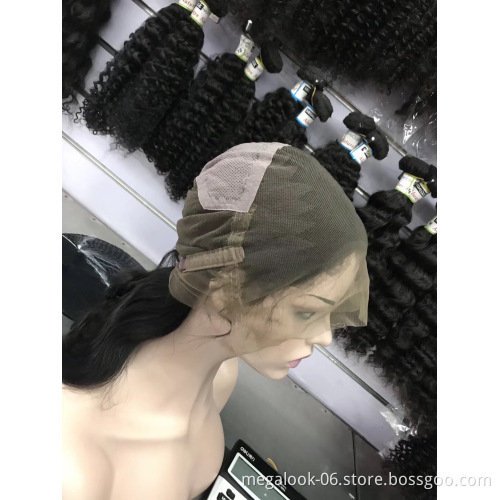 Wholesale Brazilian Hair Hd Full Lace Human Wigs,Virgin Hair  Hd Transparent Full Lace Human Hair Wig For Black Women